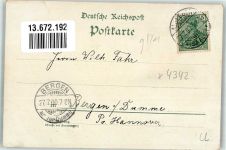 06425 O4342 Alsleben 1900 Lithographie Gasthaus zur Sonne