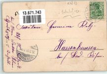 06388 O4373 Gröbzig 1905 - Bahnhof Villa Reinhard