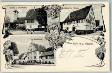72213 W7272 Wart 1913 - Kirche Pfarrhaus Gasthaus zum Hirsch Schule