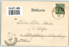 73553 W7077 Alfdorf 1901 Lithographie Gasthaus Maierhof Gartenwirtschaft