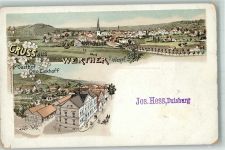 33824 W4806 Werther Westf. Lithographie Gasthaus Eickhoff