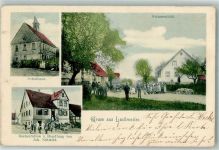 74523 W7173 Lachweiler 1903 - Gasthaus Schmitt Schule Dorfstrasse