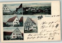 74405 W7160 Eutendorf 1905 - Pfarrhaus Gastrh zum Rössle Gemischtwarenhandlung Wolf
