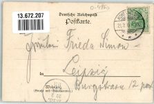 06679 O4860 Hohenmölsen 1915 Lithographie Hotel zum Löwen Kirche Altmarkt