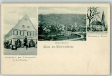 74547 W7177 Untermünkheim - Konditorei Schnürlen Pfarrhaus Kirche