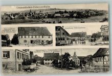 74423 W7164 Ummenhofen 1922 - Gasthaus zum Adler Schule Gasthaus zum Hirsch Inflationsporto