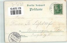 99100 O5101 Gierstädt 1900 Lithographie Gasthaus zum Goldenen Lamm Gartenwirtschaft