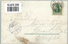 10115 W1000 Friedrichsfelde 1906 Lithographie Gasthaus Etablissement Lindenpark Gartenwirtschaft Straßenbahn Kirche