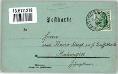 72297 W7291 Göttelfingen , Kr Freudenstadt 1910 Lithographie Dorfstrasse Kirche Eutingerstrasse Schulstrasse