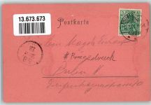 Gumbinnen Gussew 1901 Prägedruck Kirche Predigerhaus Höhere Töchterschule