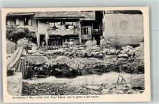 Bex Hochwasser 1910 Pont Rapaz Hochwasser Foto AK