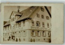 72175 W7242 Dornhan 1911 Foto AK Gasthaus-Brauerei zum Pflug