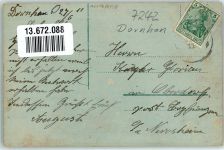 72175 W7242 Dornhan 1911 Foto AK Gasthaus-Brauerei zum Pflug