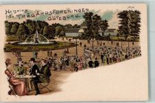 Göteborg Lithographie Gasthaus Trägardsföreningen