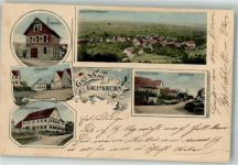 74523 W7170 Gailenkirchen - Rathaus Gasthaus zum Ochsen Handlung Schulz Hauptstrasse