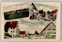 74523 W7170 Bibersfeld 1915 - Rathaus Handlung Rück Gasthaus zum Hirsch