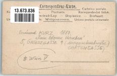 1050 Wien 5. Bezirk, Margareten Foto AK Gasthaus Zum blauen Hirschen