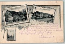 Sonnenburg Slonsk 1906 Gebrauchsspuren Seiden- Fabrik Denkmal Säule Schulhaus