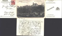 09328 O9291 Rochsburg Klapp AK 2-fach Kartenbrief