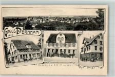 72175 W7242 Dornhan 1911 - Gasthaus zur Linde Gasthaus zum Lamm Post