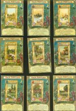 Lot mit 12 AK komplette Serie Eule Prägedruck Monat Kleinposten bis 20