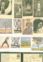 Lot mit 34 AK einige mehrfach Hodler, F. Posten 21 bis 100 AK