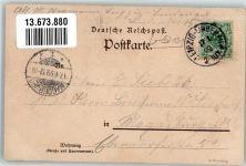 Stepnica Stepenitz 1899 Gebrauchsspuren Einfahrt vom Kanal Kirche Lithographie