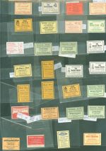 W6000 Frankfurt am Main Lot mit 70 Streichholzetiketten einige mehrfach Etikett Posten 21 bis 100 AK