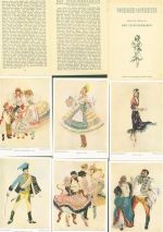 Lot mit 8 AK signiert Johanna Plak Serie Operette Der Zigeunerbaron komplett Originalumschlag Künstlerkarten Strauss, J. Kleinposten bis 20