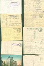 Lot mit 30 AK Frankreich Westfront Feldpoststempel WK I Posten 21 bis 100 AK