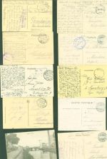 Lot mit 30 AK Frankreich Westfront Feldpoststempel WK I Posten 21 bis 100 AK
