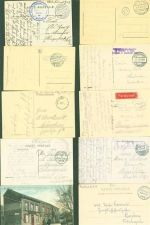 Lot mit 30 AK Frankreich Westfront Feldpoststempel WK I Posten 21 bis 100 AK