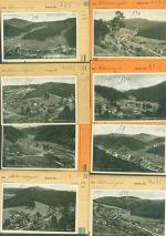 W7292 Schönmünzach Lot mit 14 AK Musterkarten Original aus Metzarchiv Bestellvorgänge und Auflagenzahlen Mönch Kleinposten bis 20