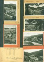 W7292 Schönmünzach Lot mit 14 AK Musterkarten Original aus Metzarchiv Bestellvorgänge und Auflagenzahlen Mönch Kleinposten bis 20