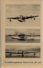 Falttafel für den Flugzeugerkennungsdienst WKII 30 Abbildungen Wasserflugzeug 1941 Kleinposten bis 20