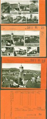 73054 W7334 Süßen Kleinposten bis 20 Lot mit 11 AK Musterkarten Original aus Metzarchiv Bestellvorgänge und Auflagenzahlen