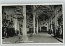 72070 W7400 Bebenhausen , Württ 1935 - ehem. Jagdschloß Jagd Innenansicht Rittersaal