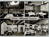 69151 W6903 Dilsberg - Gasthaus Neckartal Innenaufnahmen Kachelofen Terrasse Rainbach
