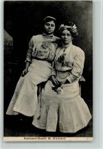 Konzert Duet M. Eckert - zwei Frauen ca 1916 AK Musik