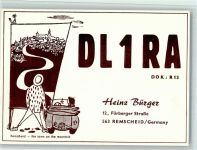 W5630 Remscheid DL1RA Heinz Bürger Qsl-Karte