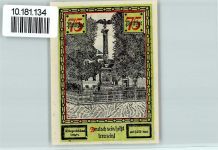 Soldin Myslibórz - Notgeld Kriegerdenkmal