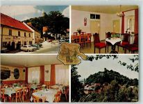 93167 W8411 Falkenstein , Oberpf - Gasthaus Zur Post Innenansicht Burg Falkenstein