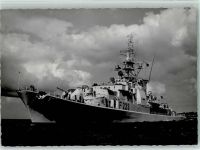 Marinefotograf Renard - "Karlsruhe" AK Kriegsschiff nach 1945 Foto AK