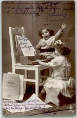Kinderklavier AK Spielzeug 1913 Foto AK