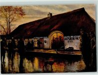24988 W2391 Oeversee Künstlerkarte Romantik-Hotel Historischer Krug sign.