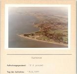 27472 W2190 Cuxhaven FOTO KEINE AK Fliegeraufnahme Foto montiert auf Karton
