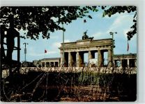 10115 W1000 Berlin Mitte - Brandenburger Tor mit Mauer u. Stacheldraht