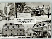 98744 O6432 Oberweißbach - Fröbelturm FDGB-Erholungsheim Frida Hockauf Geburtshaus von Friedrich Fröbel FDGB-Erholungsheim Winter