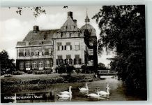 59510 W4775 Hovestadt - Schloss Hovestadt Rückseite mit Abschürfungen bzw Kleberesten