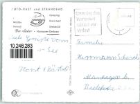 30823 W3008 Garbsen - Rückseite mit Abschürfungen bzw Kleberesten Blauer See Lido